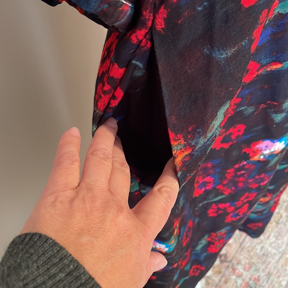 Rachel Comey for Target Black Maxi Dress with Red Floral Print - Picture 4 of 10